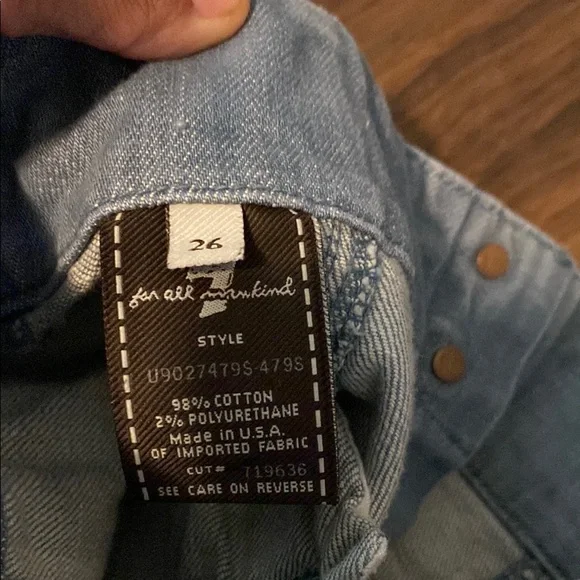 7 For All Mankind denim Pencil Skirt - Picture 8 of 10